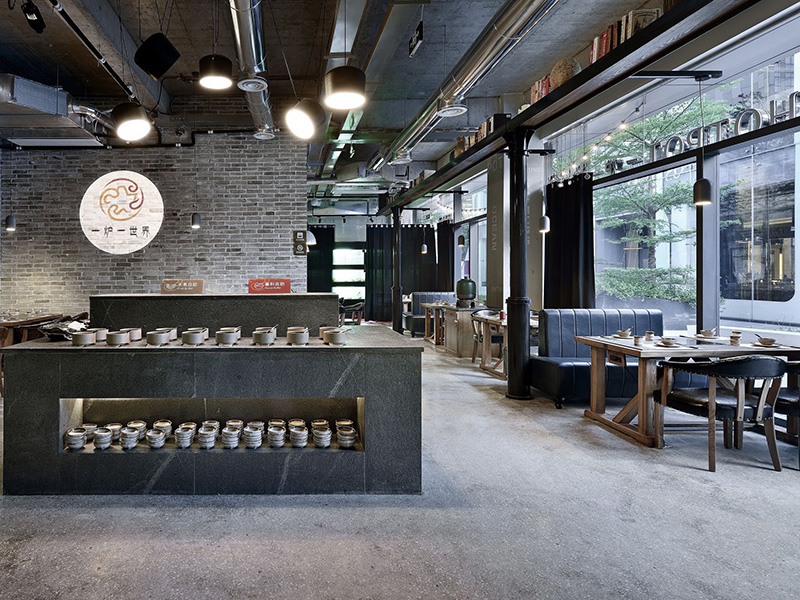 杭州自助火鍋店裝修設(shè)計(jì)效果圖